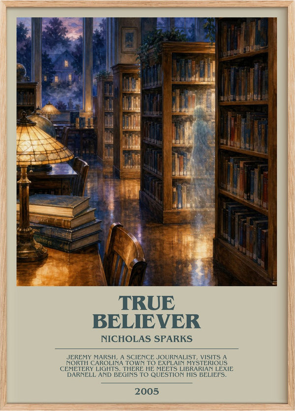 True Believer Bookish Wall Art by Nicholas Sparks