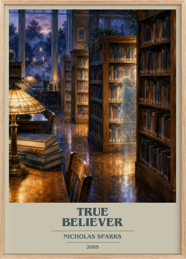 True Believer Book Cover Poster by Nicholas Sparks