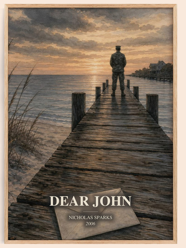 Dear John Book Watercolour Illustration by Nicholas Sparks