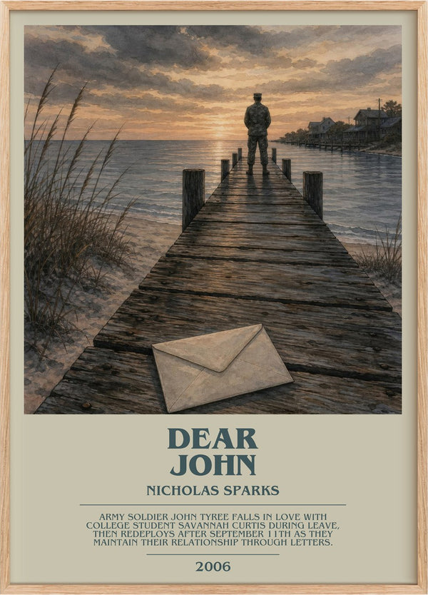 Dear John Bookish Wall Art by Nicholas Sparks