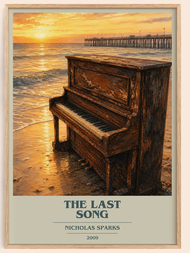 The Last Song Book Cover Poster by Nicholas Sparks