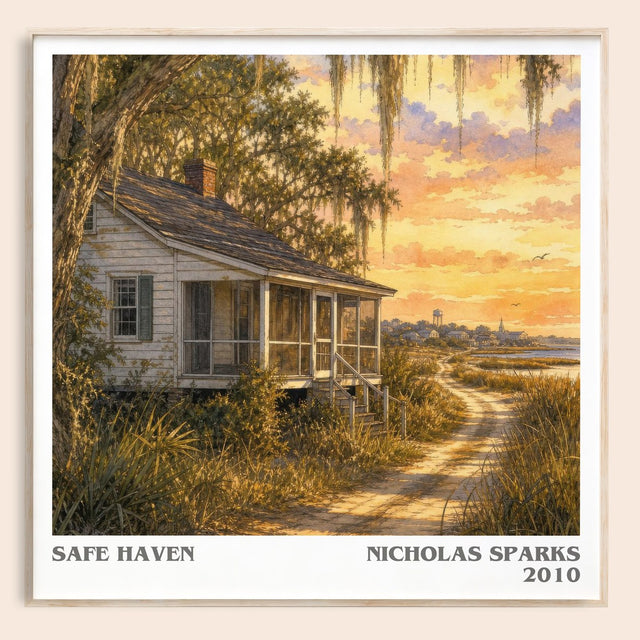 Safe Haven Literary Art Print by Nicholas Sparks