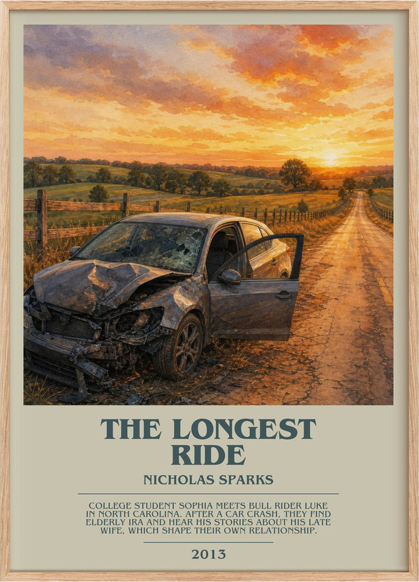 The Longest Ride Bookish Wall Art by Nicholas Sparks