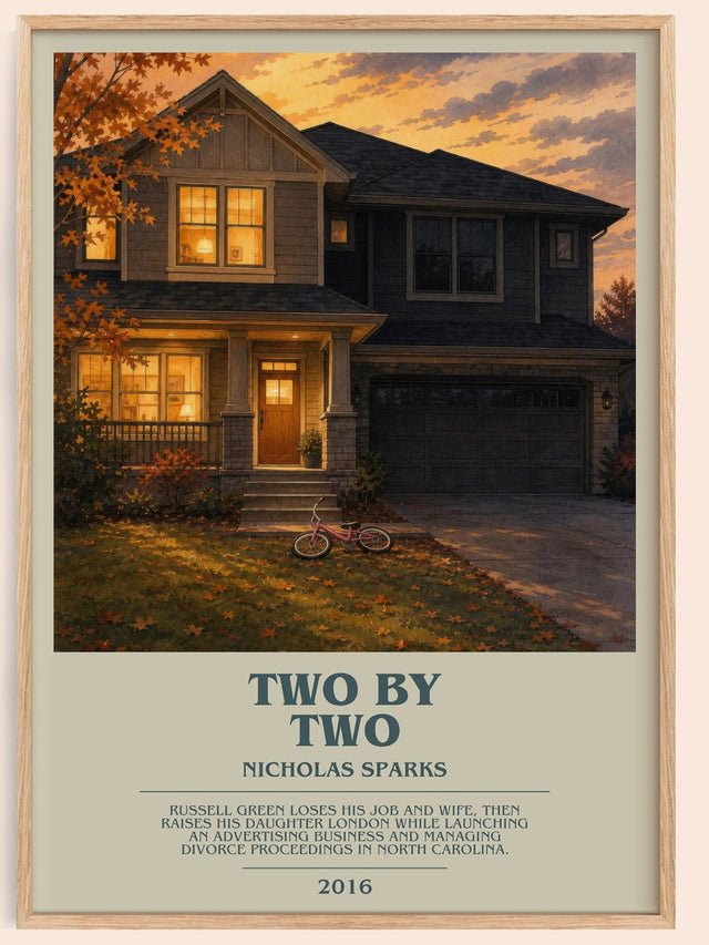 Two By Two Bookish Wall Art by Nicholas Sparks