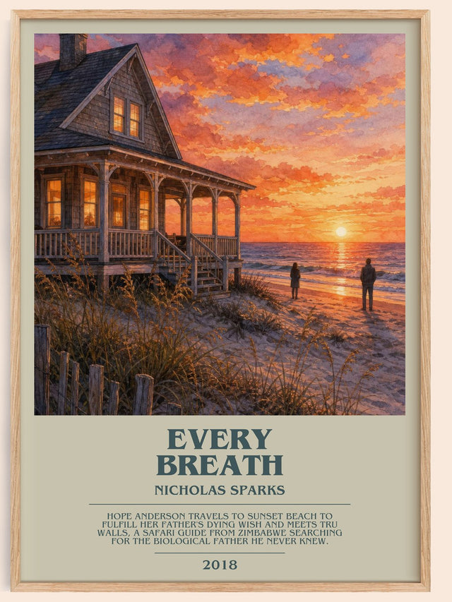 Every Breath Bookish Wall Art by Nicholas Sparks