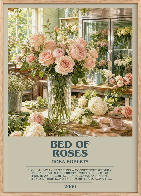 Bed Of Roses Bookish Wall Art by Nora Roberts