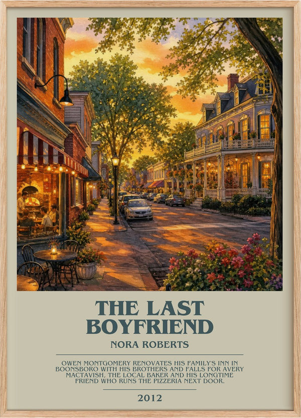 The Last Boyfriend Bookish Wall Art by Nora Roberts