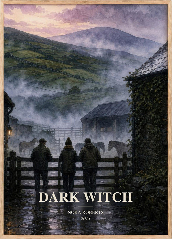 Dark Witch Book Watercolour Illustration by Nora Roberts