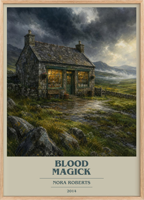 Blood Magick Book Cover Poster by Nora Roberts