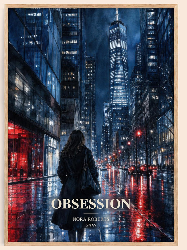 Obsession Book Watercolour Illustration by Nora Roberts