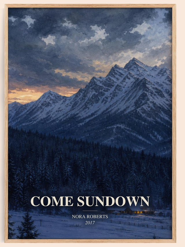 Come Sundown Book Watercolour Illustration by Nora Roberts
