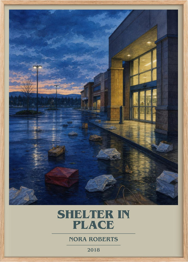 Shelter In Place Book Cover Poster by Nora Roberts