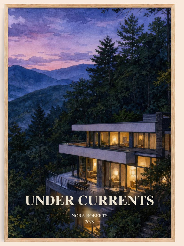 Under Currents Book Watercolour Illustration by Nora Roberts