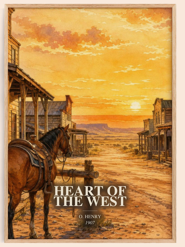 Heart Of The West Book Watercolour Illustration by O. Henry
