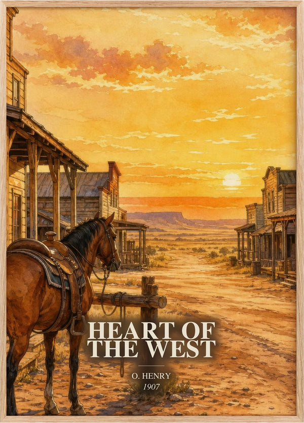 Heart Of The West Book Watercolour Illustration by O. Henry