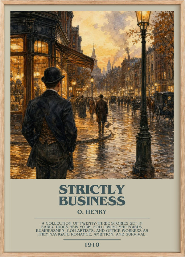 Strictly Business Bookish Wall Art by O. Henry