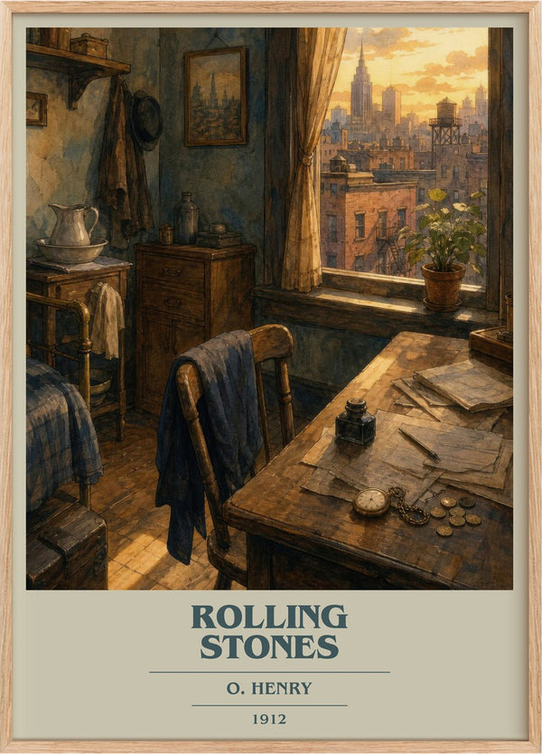 Rolling Stones Book Cover Poster by O. Henry