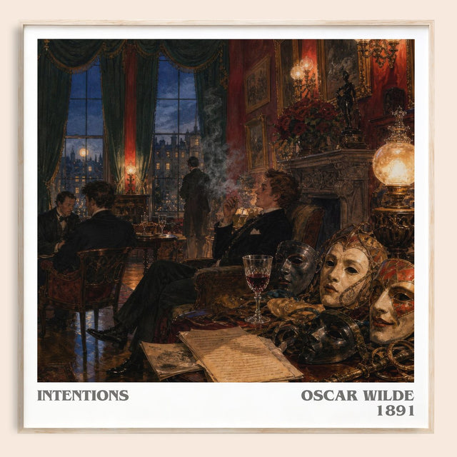 Intentions Literary Art Print by Oscar Wilde