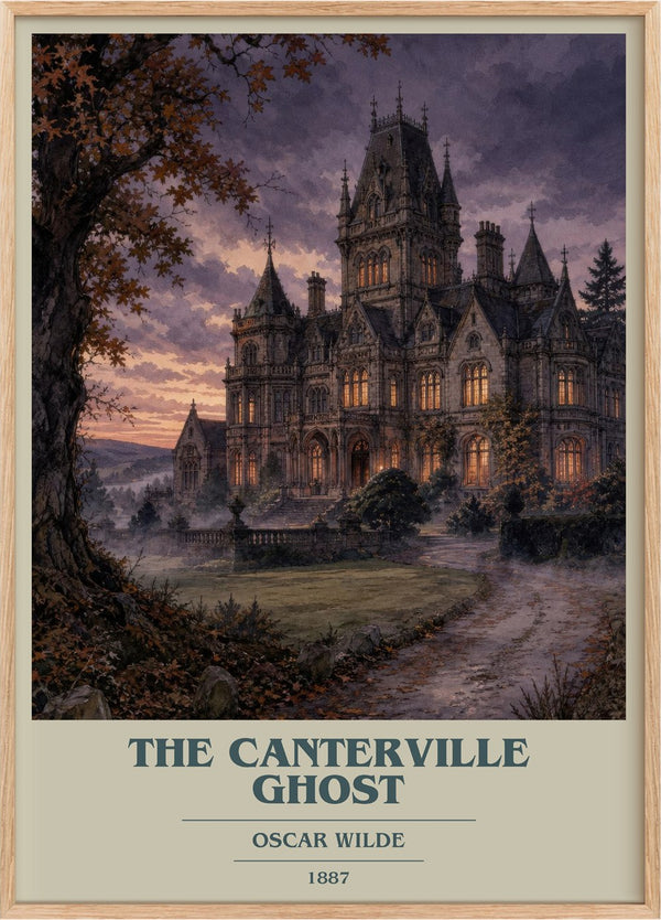 The Canterville Ghost Book Cover Poster by Oscar Wilde