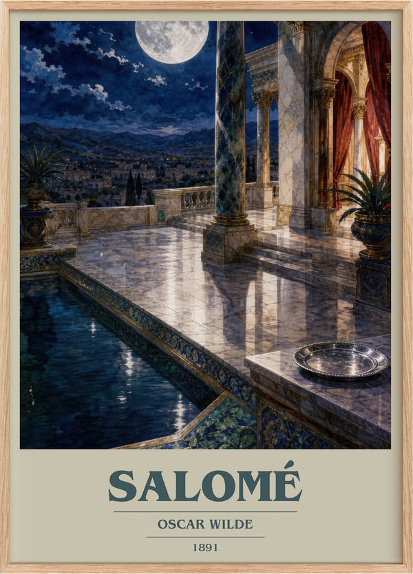 Salomé Book Cover Poster by Oscar Wilde