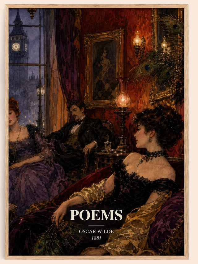 Poems Book Watercolour Illustration by Oscar Wilde