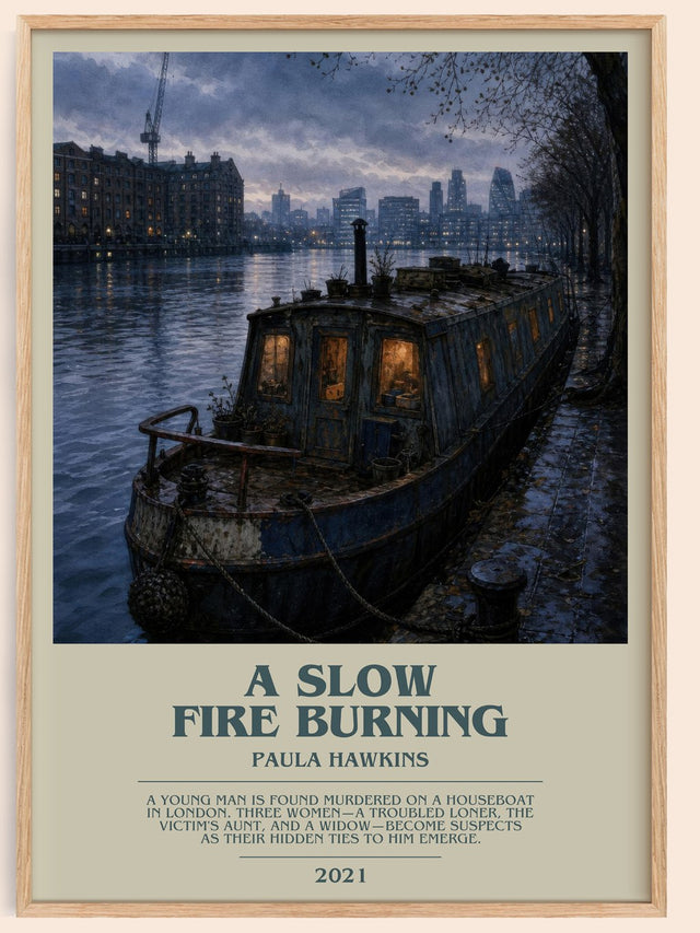 A Slow Fire Burning Bookish Wall Art by Paula Hawkins