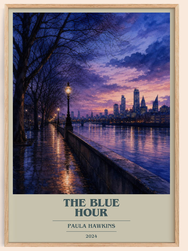 The Blue Hour Book Cover Poster by Paula Hawkins