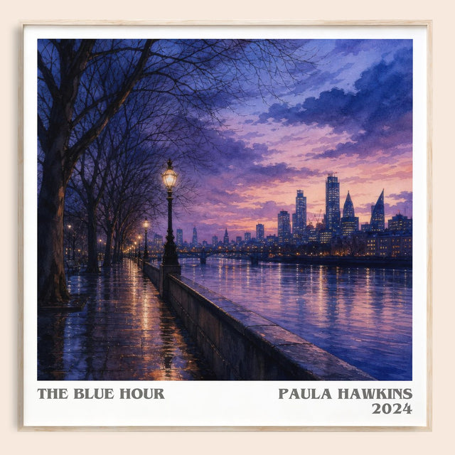 The Blue Hour Literary Art Print by Paula Hawkins
