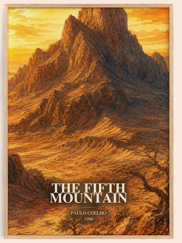 The Fifth Mountain Book Watercolour Illustration by Paulo Coelho