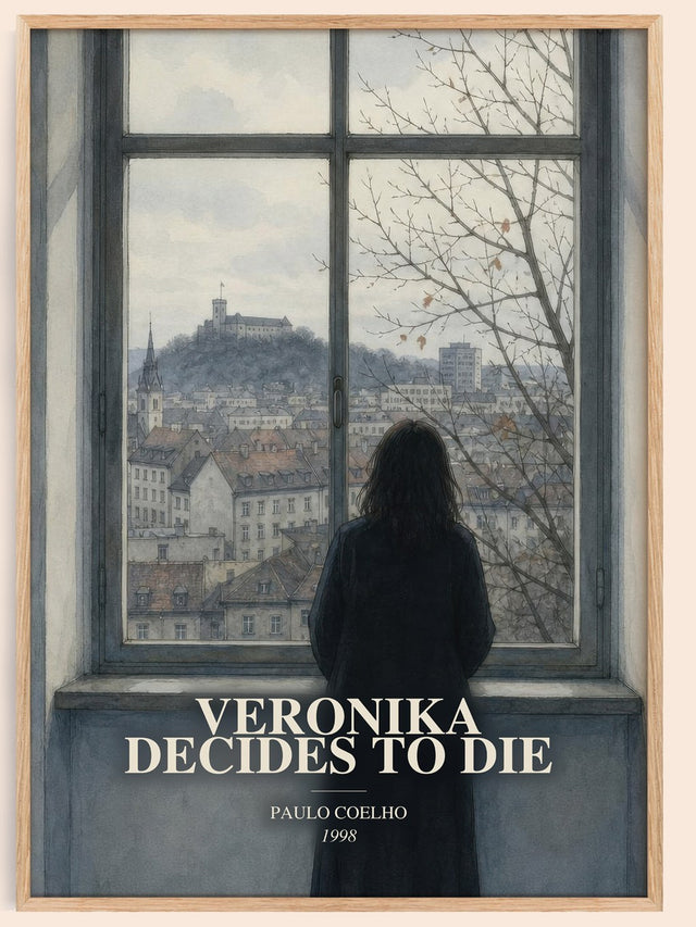 Veronika Decides To Die Book Watercolour Illustration by Paulo Coelho