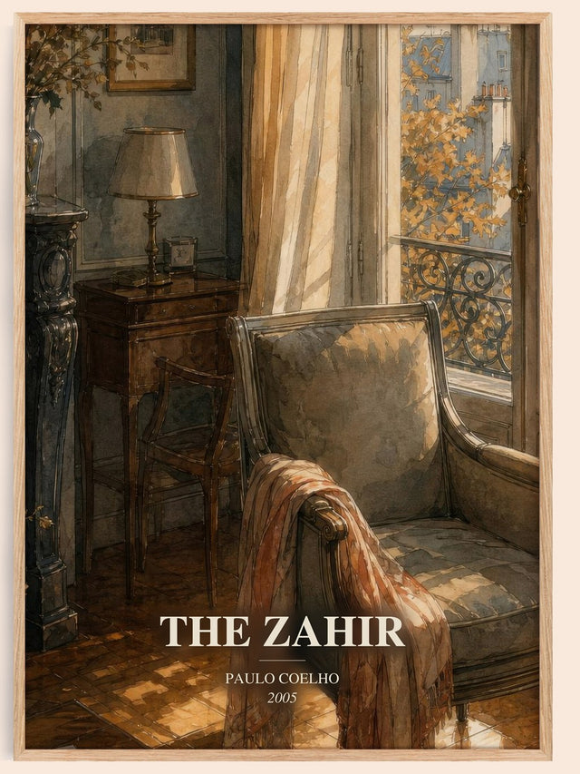 The Zahir Book Watercolour Illustration by Paulo Coelho