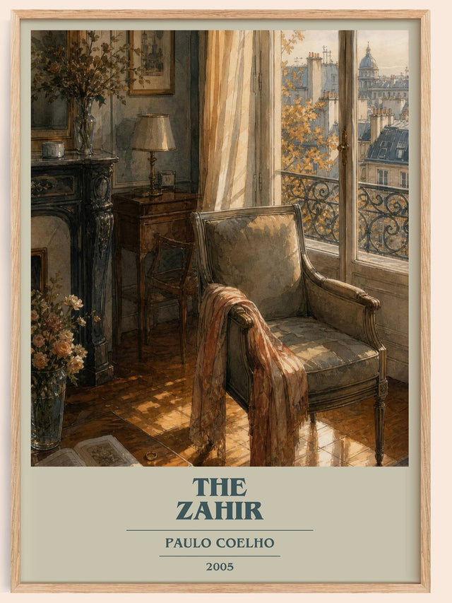 The Zahir Book Cover Poster by Paulo Coelho