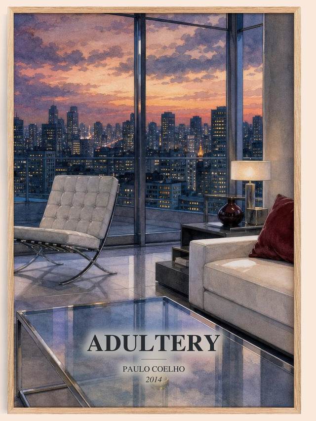Adultery Book Watercolour Illustration by Paulo Coelho