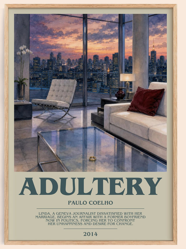 Adultery Bookish Wall Art by Paulo Coelho