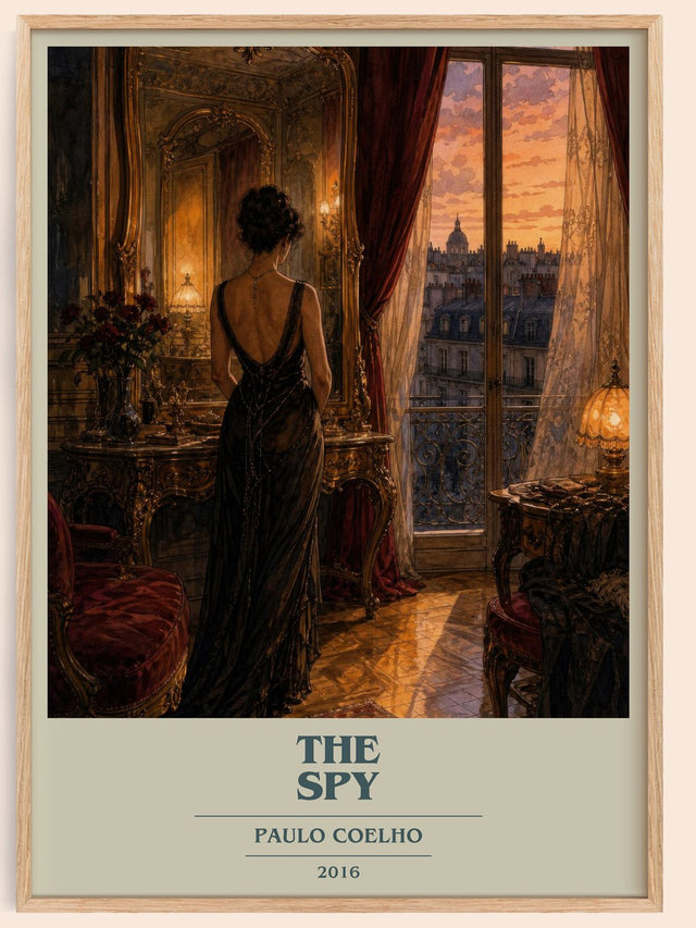 The Spy Book Cover Poster by Paulo Coelho
