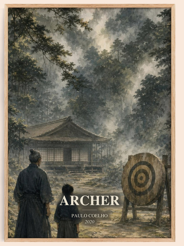 Archer Book Watercolour Illustration by Paulo Coelho