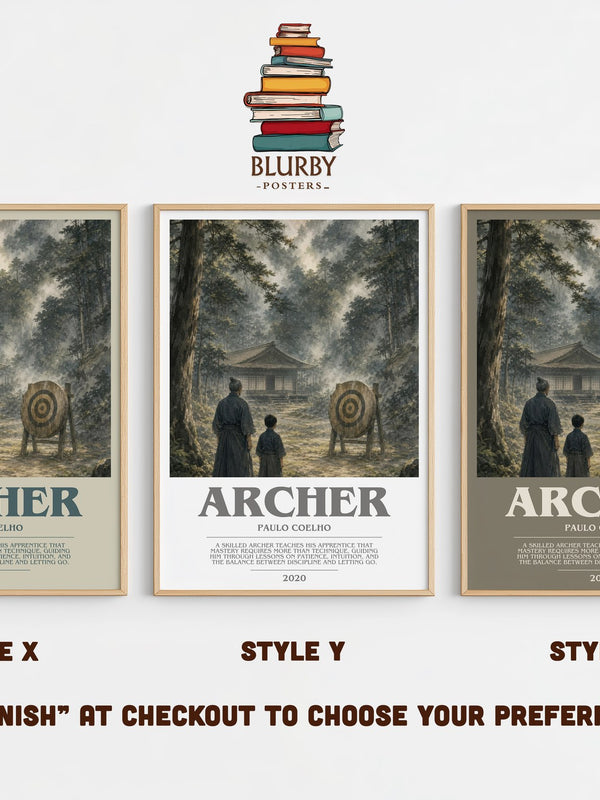 Archer bookish print in frame leaning in hallway – philosophy wall art