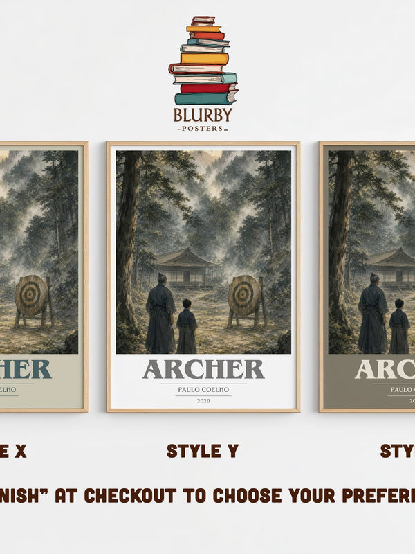 Archer book cover print in frame leaning in hallway – philosophy wall art