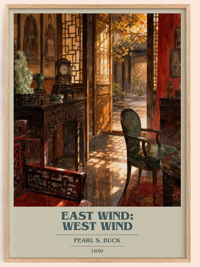 East Wind: West Wind Book Cover Poster by Pearl S. Buck