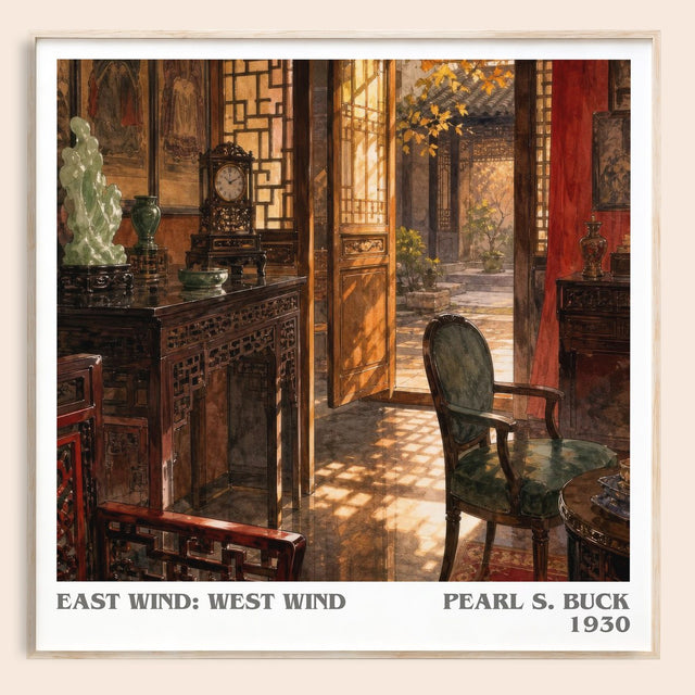 East Wind: West Wind Literary Art Print by Pearl S. Buck