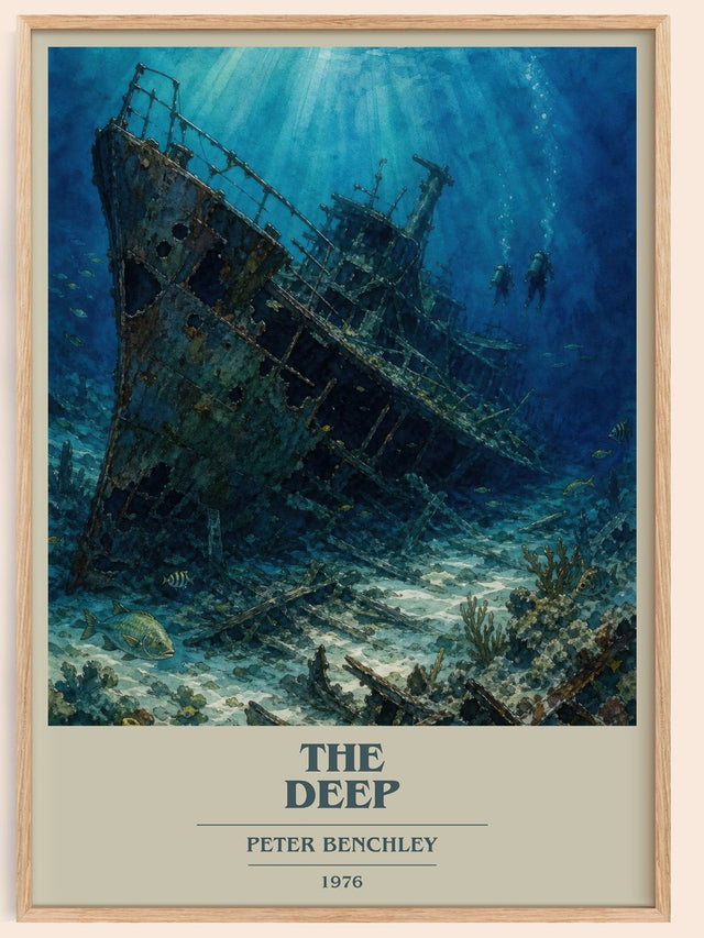 The Deep Book Cover Poster by Peter Benchley