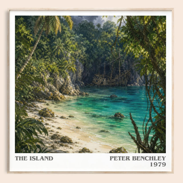 The Island Literary Art Print by Peter Benchley