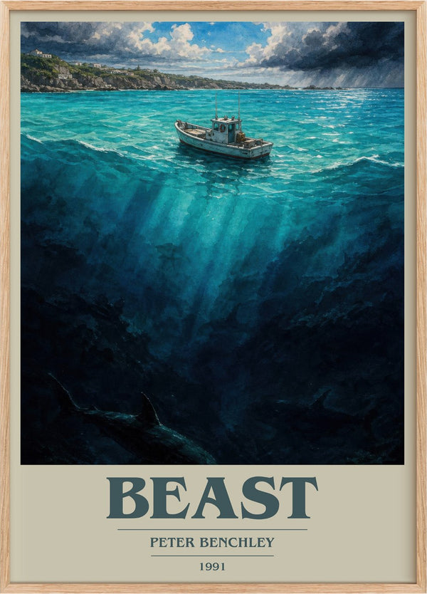 Beast Book Cover Poster by Peter Benchley