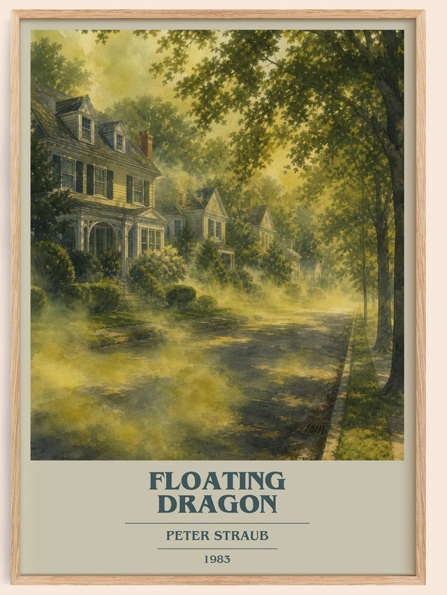Floating Dragon Book Cover Poster by Peter Straub