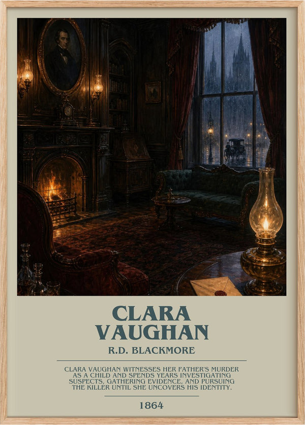 Clara Vaughan Bookish Wall Art by R.D. Blackmore