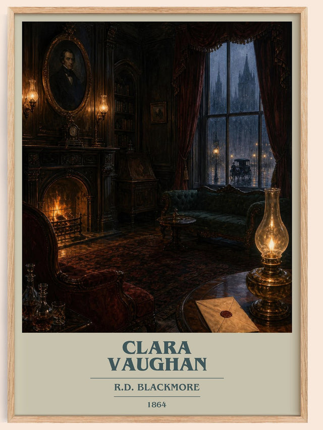 Clara Vaughan Book Cover Poster by R.D. Blackmore