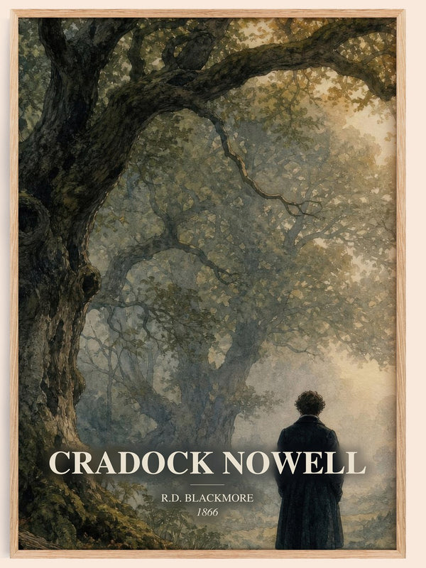 Cradock Nowell watercolour book poster by R.D. Blackmore – framed literary art print