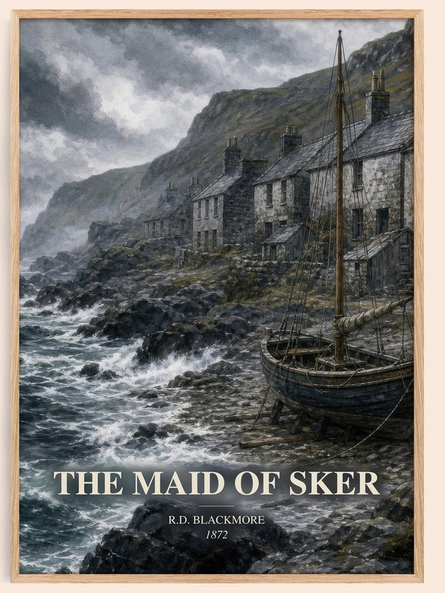 The Maid Of Sker Book Watercolour Illustration by R.D. Blackmore