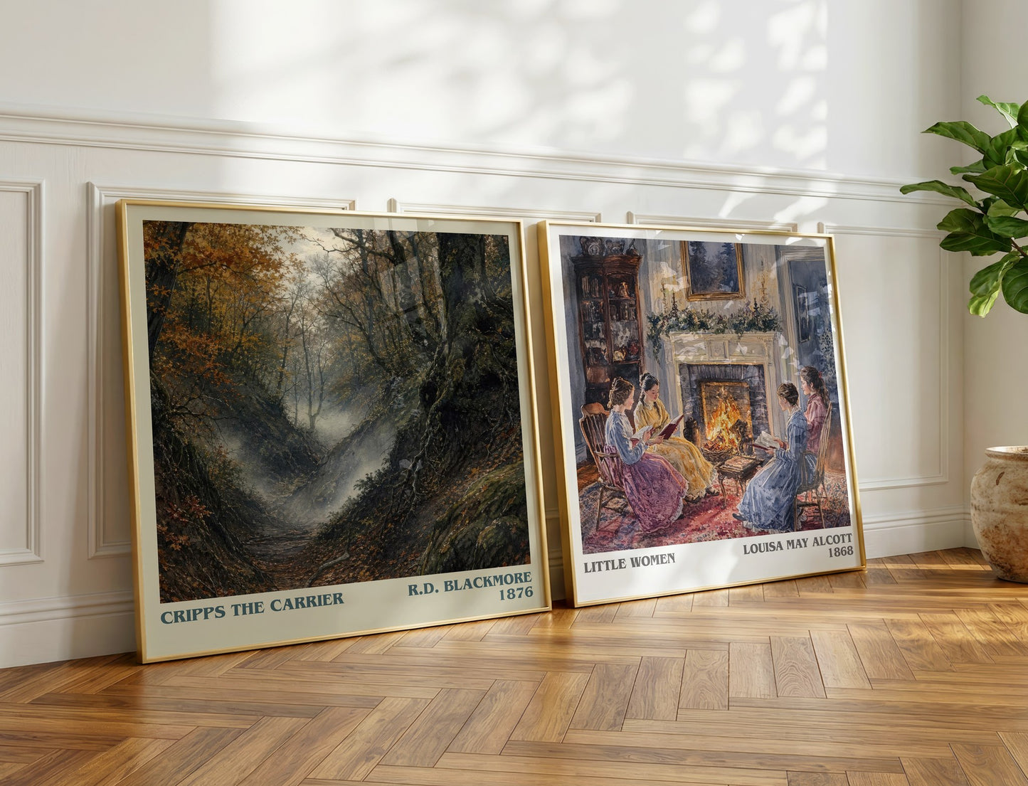 Cripps The Carrier literary print on bookshelf – R.D. Blackmore fan gift