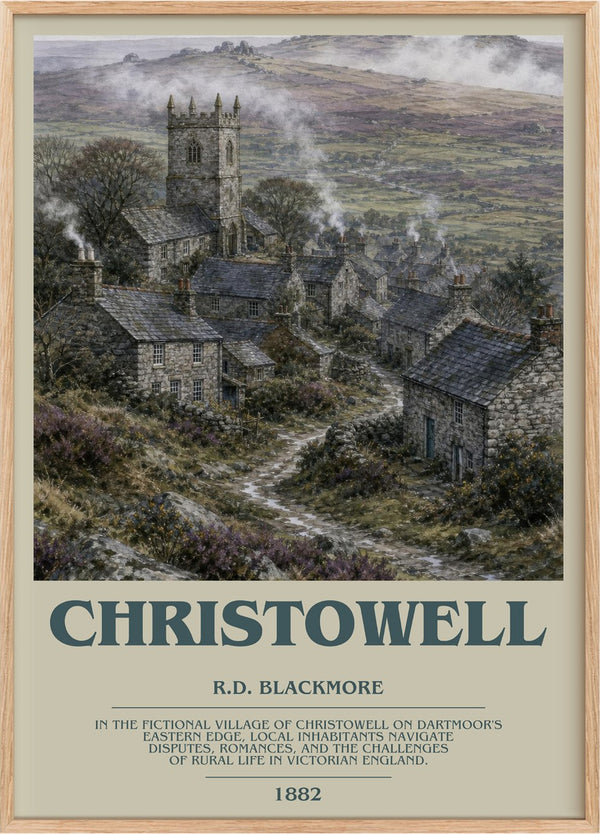 Christowell Bookish Wall Art by R.D. Blackmore